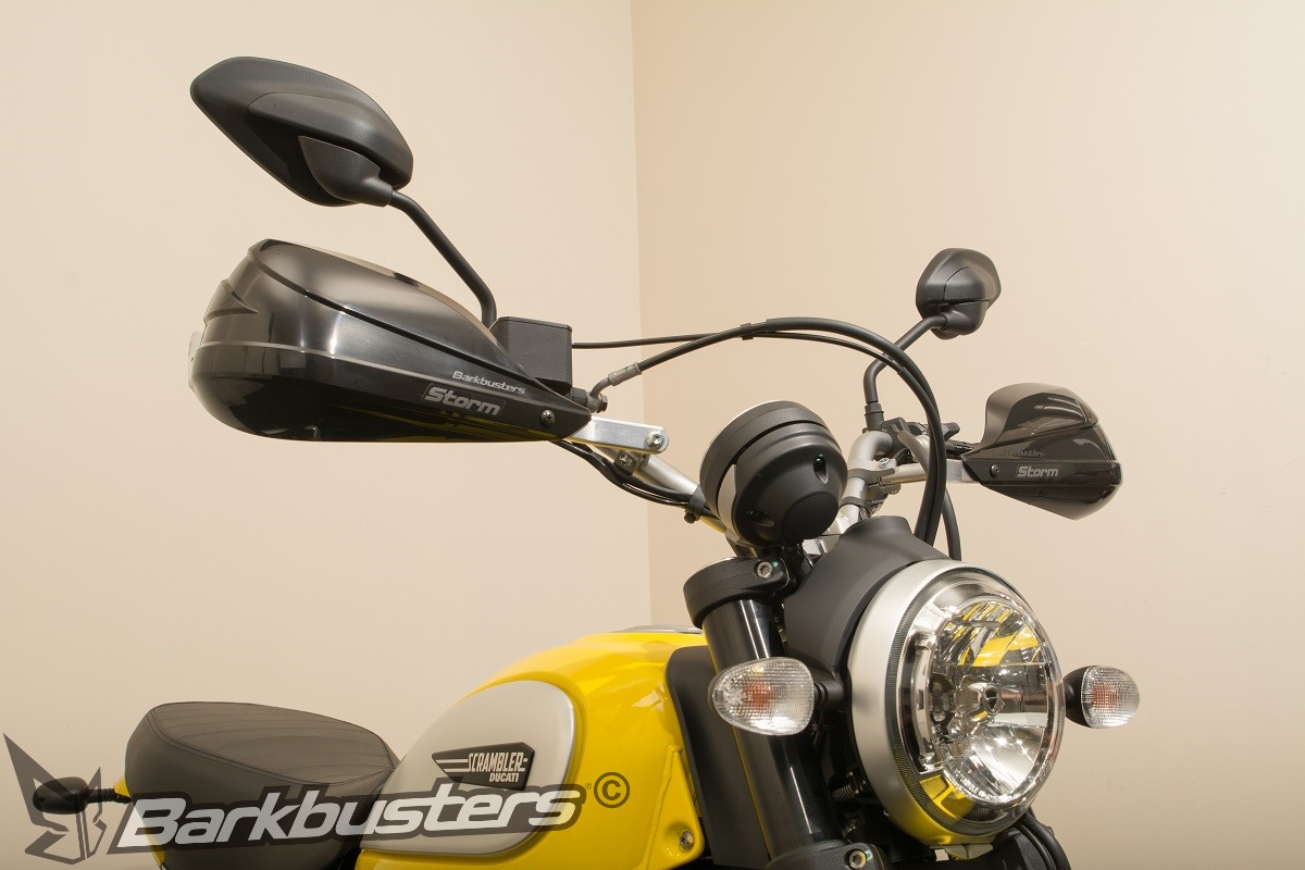 BARKBUSTERS Handguard Hardware Kit (Code: BHG-060) fitted to DUCATI Scrambler Icon with STORM Guards (Code: VPS-003) sold separately