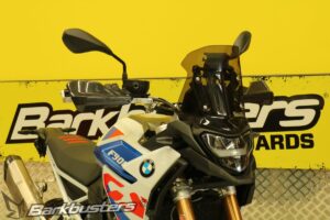 BMW F 900 GS Enduro with Barkbusters BHG-115 Two Point Mount hardware