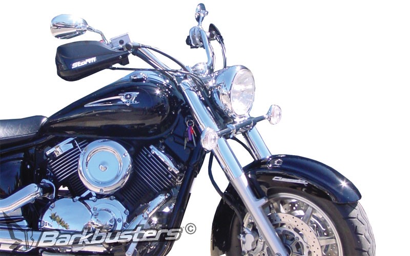 BARKBUSTERS STORM Handguard - Single Point Clamp Mount 25.4mm (Code: STM-002-BK) fitted to YAMAHA Royal Star