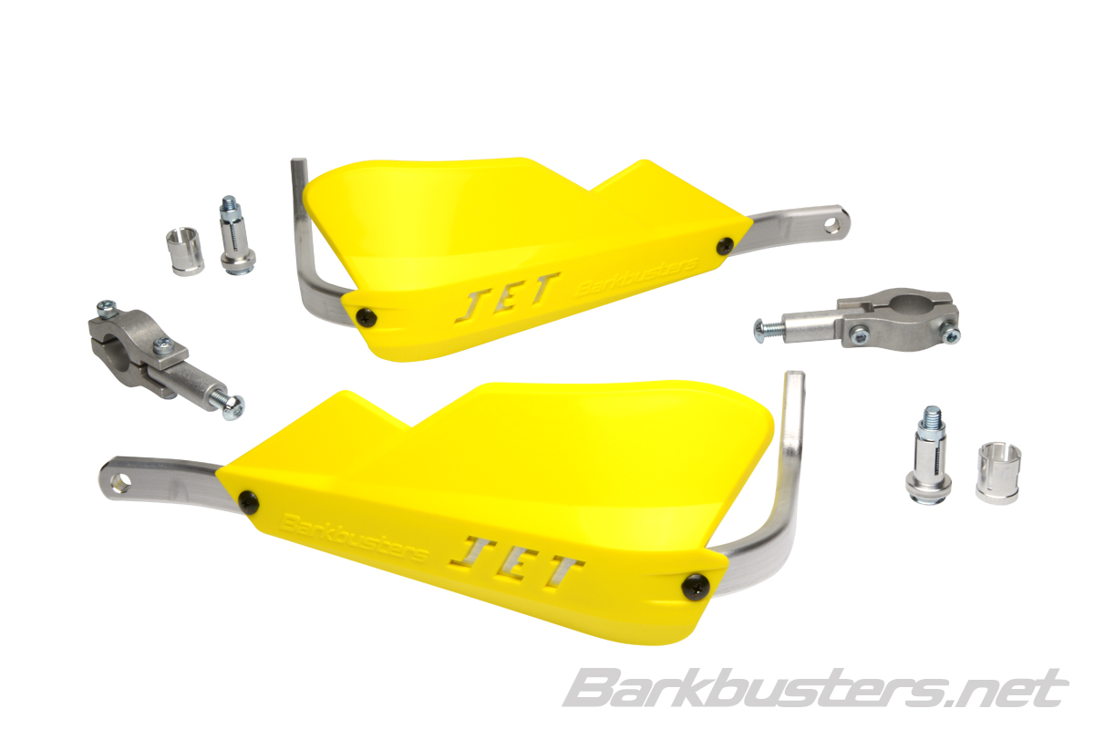 BARKBUSTERS JET Handguard - Straight 22mm (Code: JET-001) - YELLOW