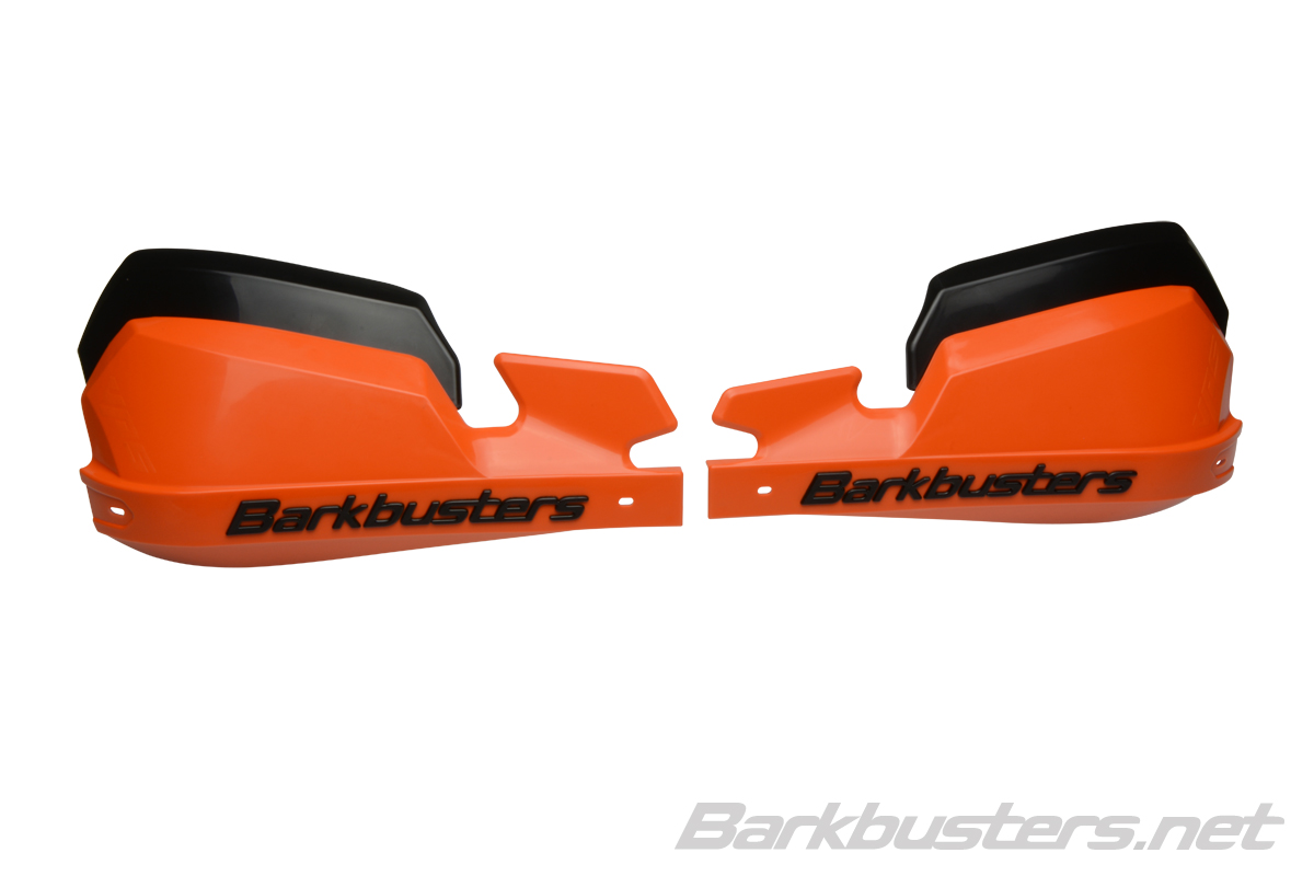 BARKBUSTERS VPS Guards (Code: VPS-003) - ORANGE shown with wind deflectors fitted in high position