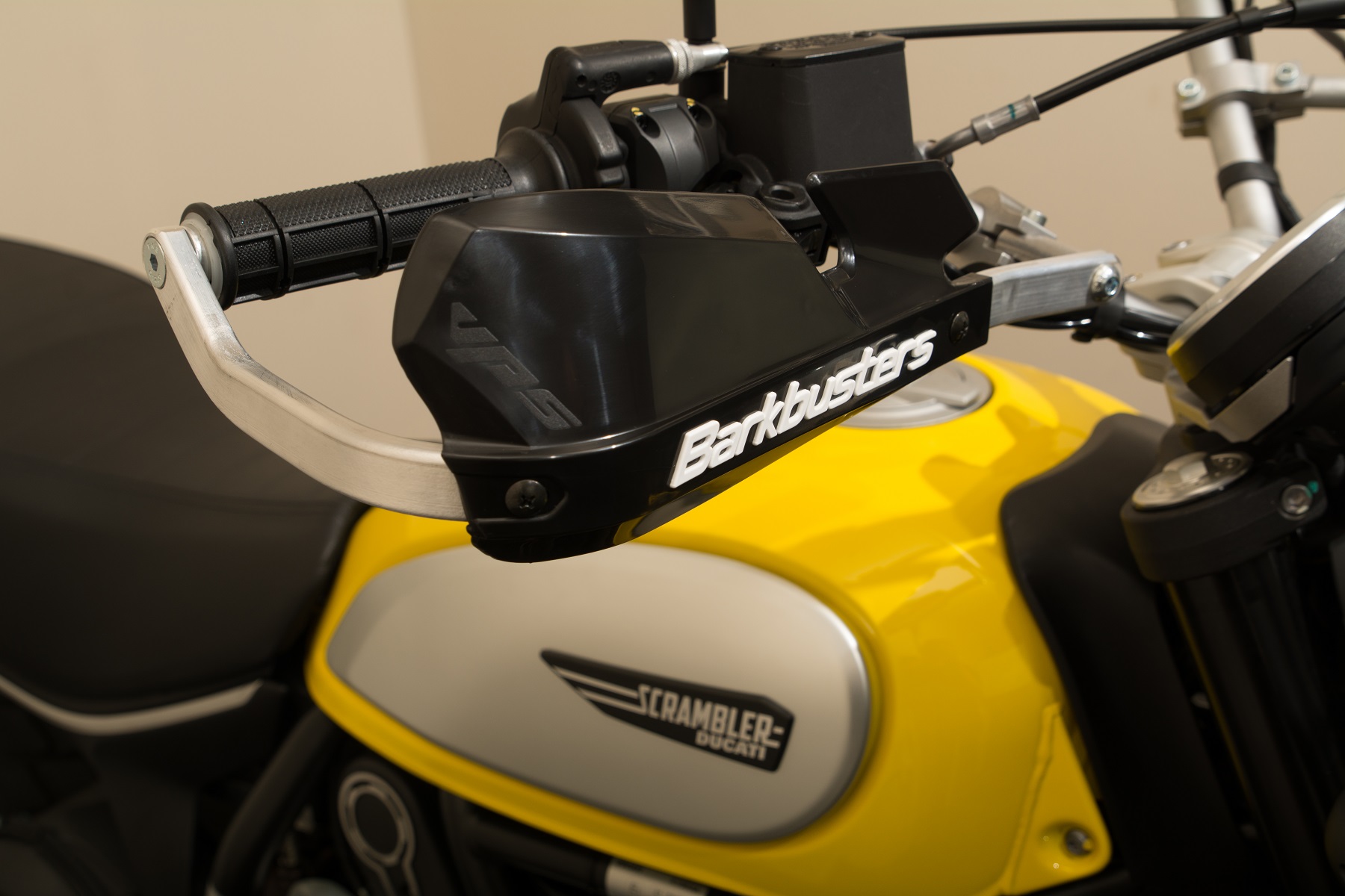 BARKBUSTERS Handguard Hardware Kit (Code: BHG-060) fitted to DUCATI Scrambler Icon with VPS Guards (Code: VPS-003) sold separately