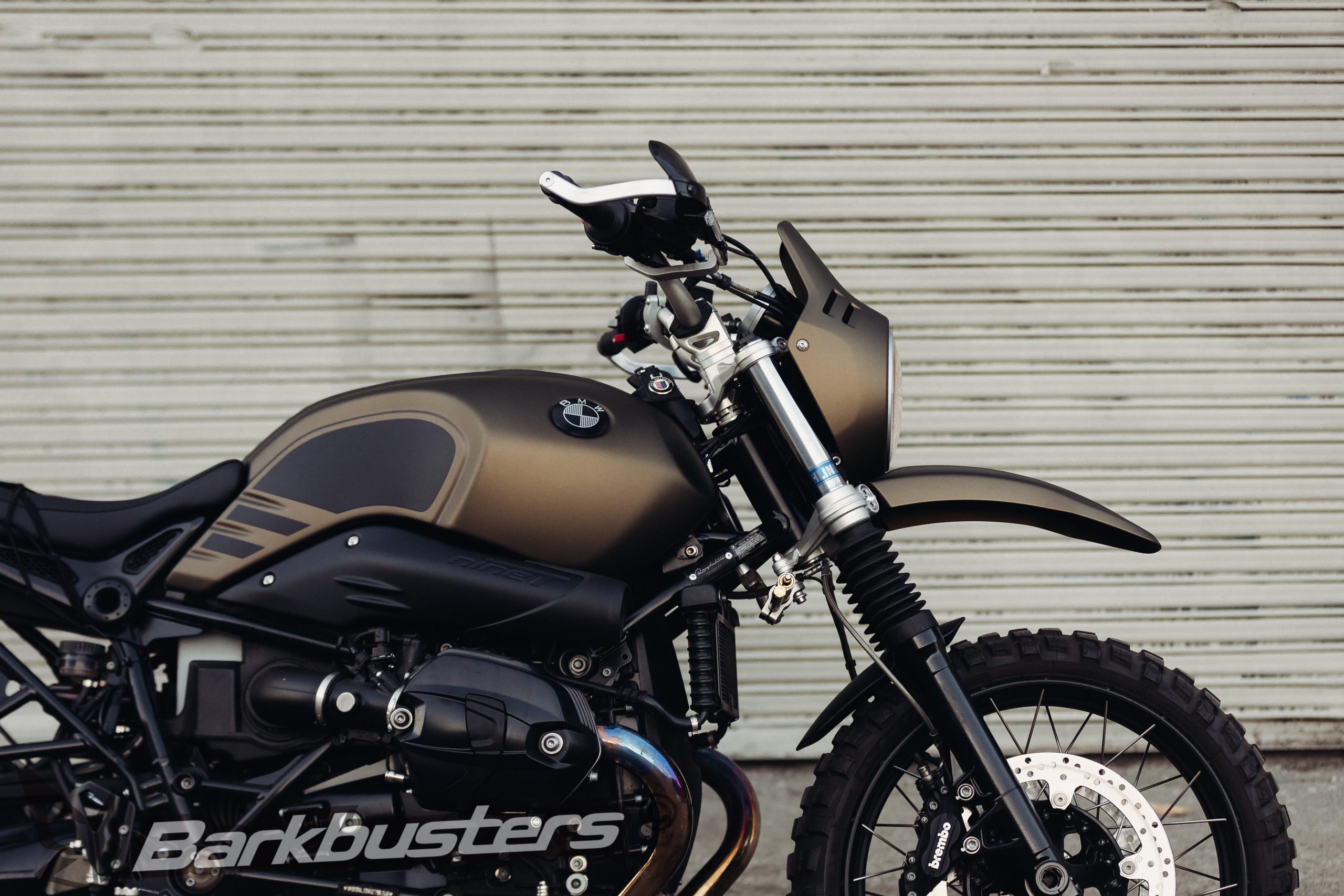 BARKBUSTERS Handguard Hardware Kit (Code: BHG-064) fitted to BMW R nineT Urban GS (by @roughchild & @jrhebertphoto)