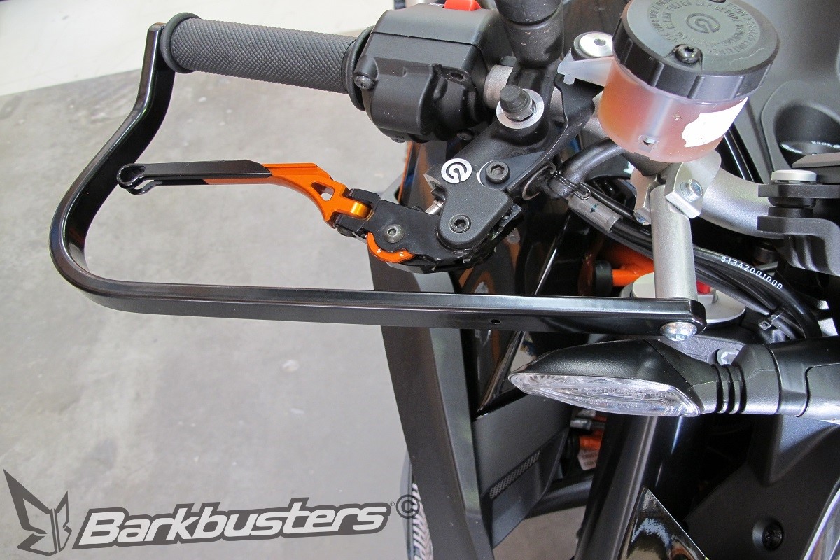 BARKBUSTERS Handguard Hardware Kit (Code: BHG-054) fitted to KTM 1290 Super Duke R