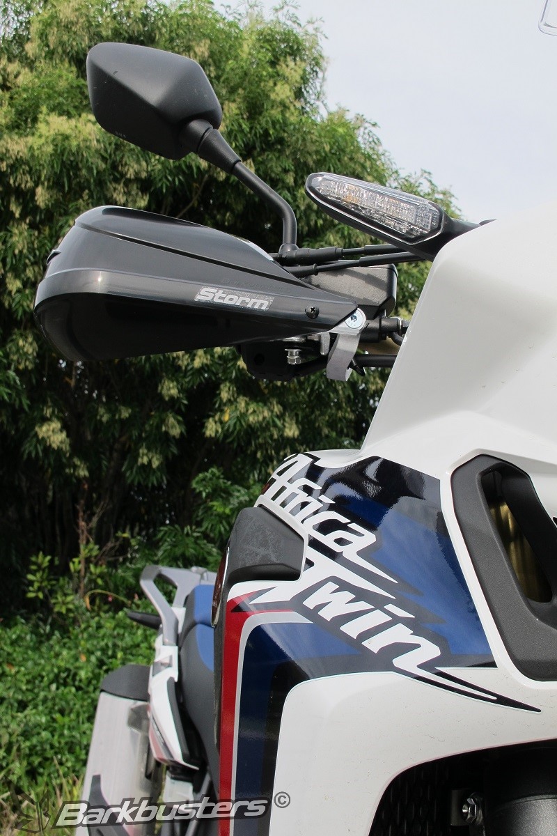 BARKBUSTERS Handguard Hardware Kit (Code: BHG-062) fitted to HONDA CRF1000L Africa Twin -non DCT model 2016 with STORM Guards (Code: STM-003) sold separately