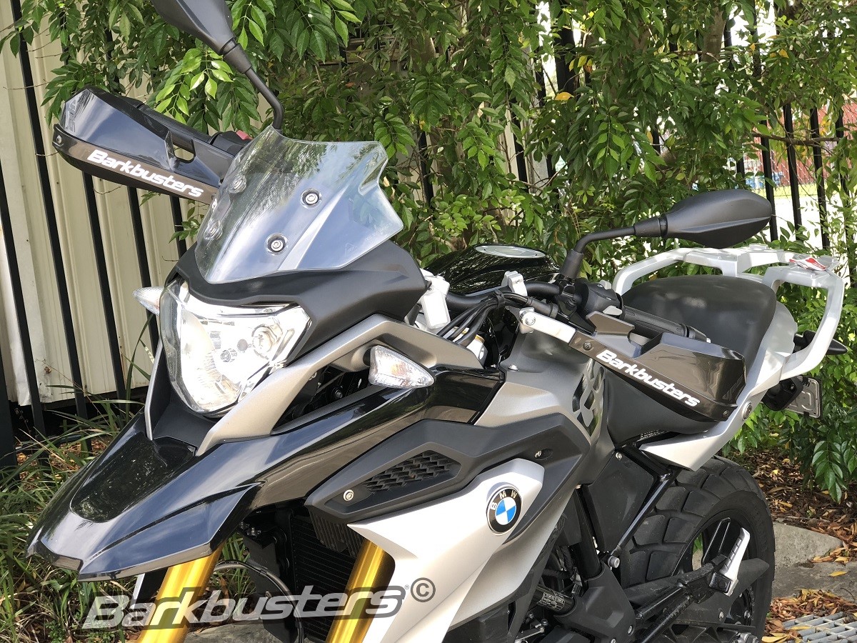 BARKBUSTERS Handguard Hardware Kit (Code: BHG-069) fitted to BMW G310GS 2017 with VPS Guards (Code: VPS-003) sold separately