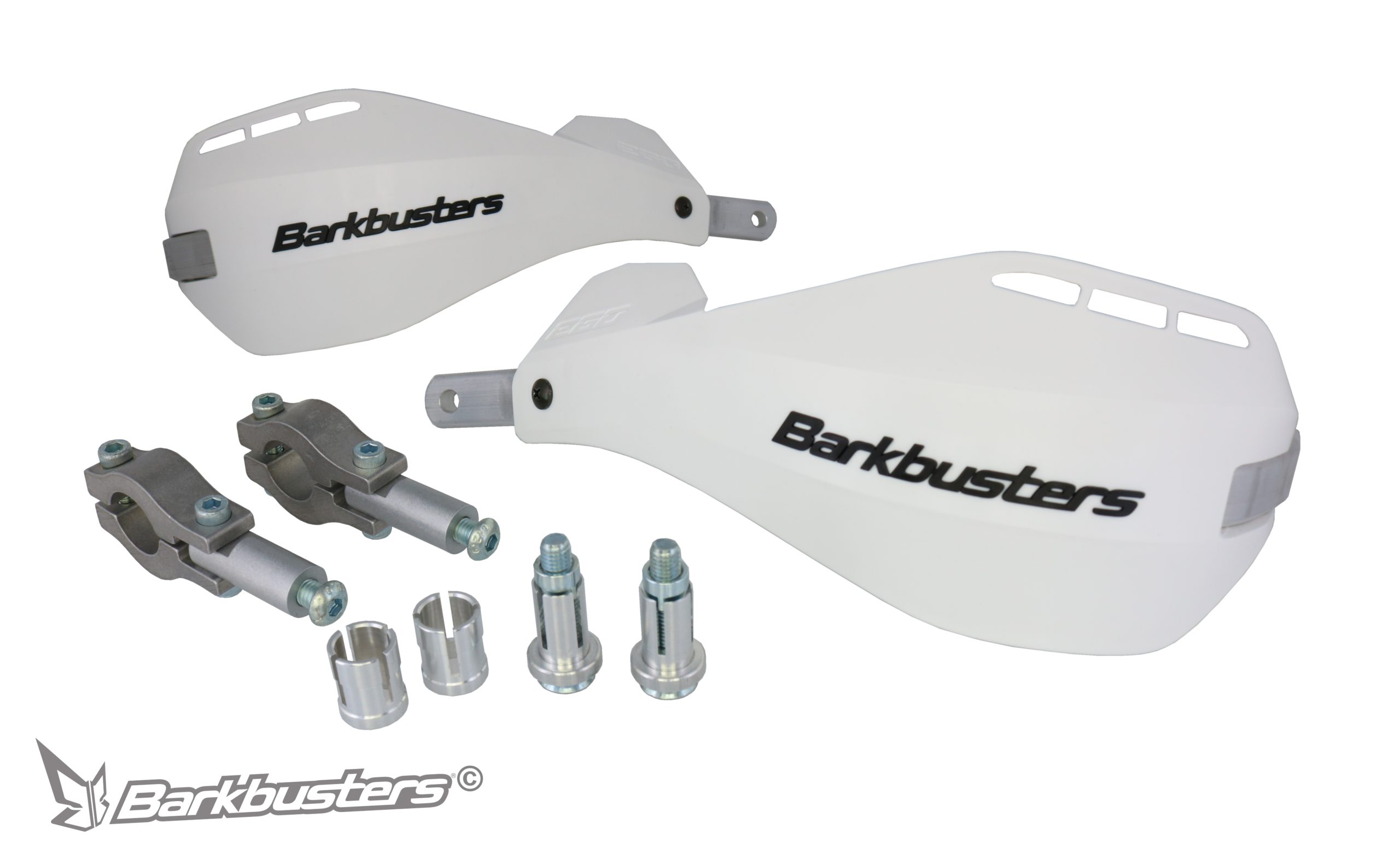 BARKBUSTERS EGO Mini Handguard - Straight 22mm (Code: EGO-204) - WHITE