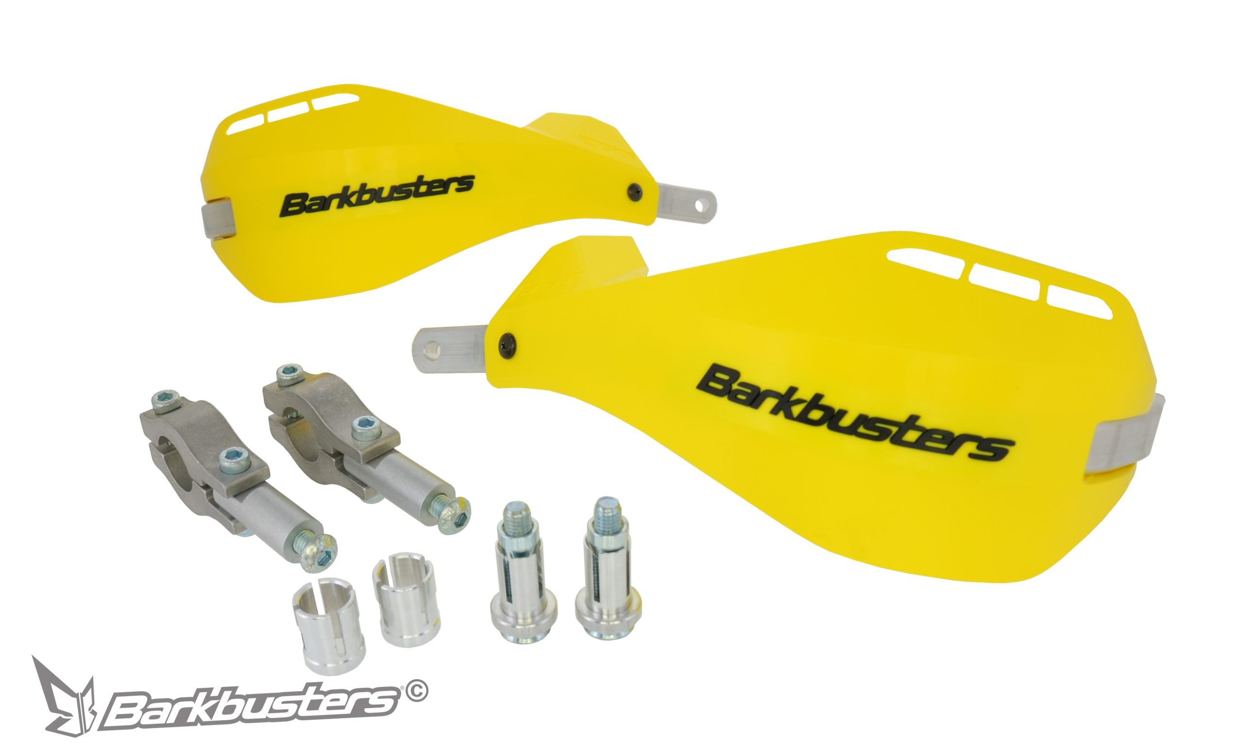 BARKBUSTERS EGO Mini Handguard - Straight 22mm (Code: EGO-204) - YELLOW