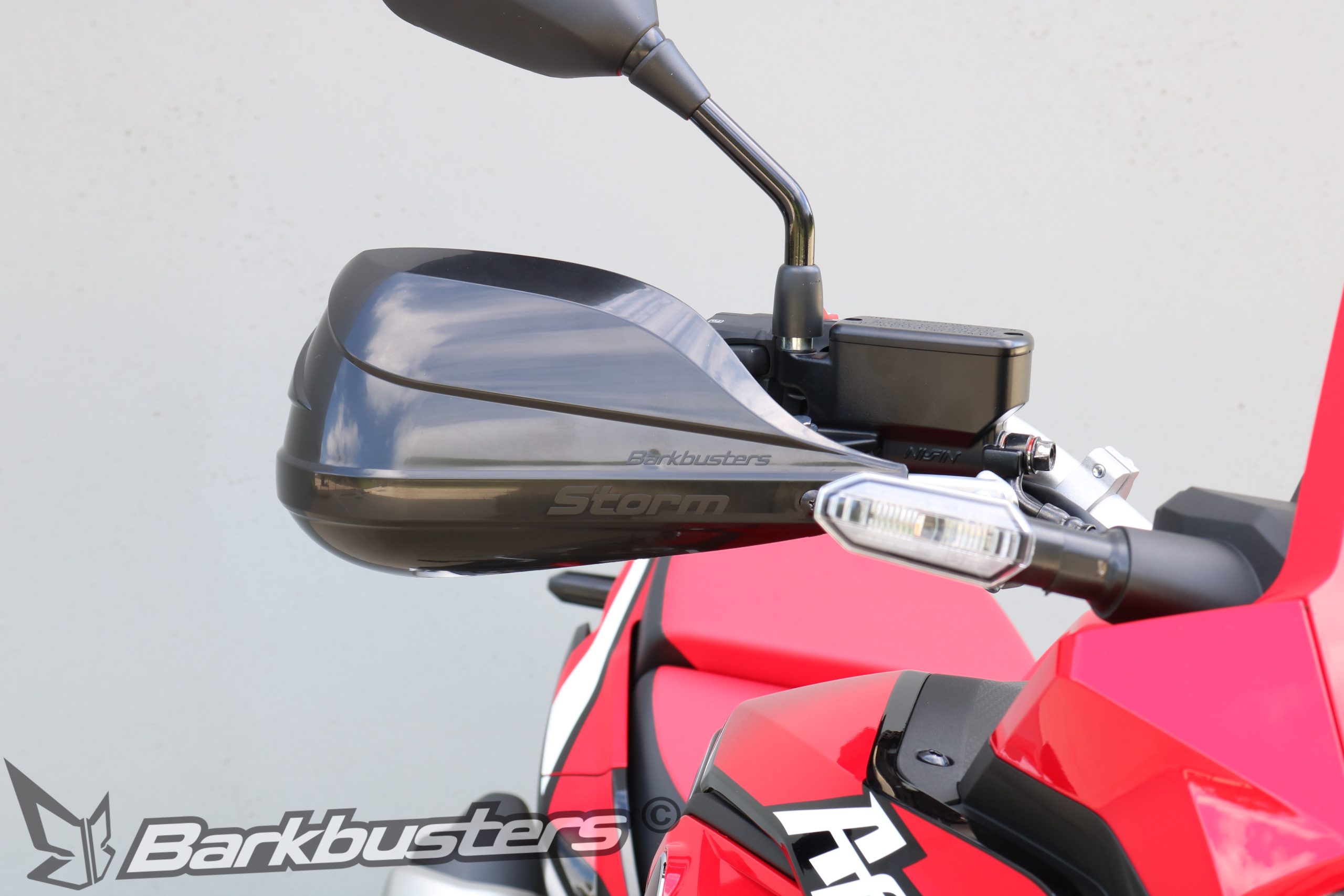 BARKBUSTERS Handguard Hardware Kit (Code: BHG-082) fitted to HONDA CRF1100L AFRICA TWIN ('20 on) with STORM Guards (Code: STM-003) sold separately