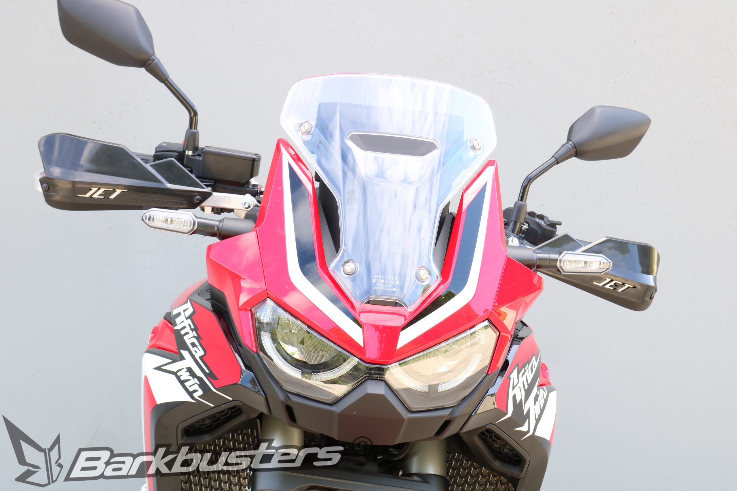 BARKBUSTERS Handguard Hardware Kit (Code: BHG-082) fitted to HONDA CRF1100L AFRICA TWIN ('20 on) with JET Guards (Code: JET-003) sold separately