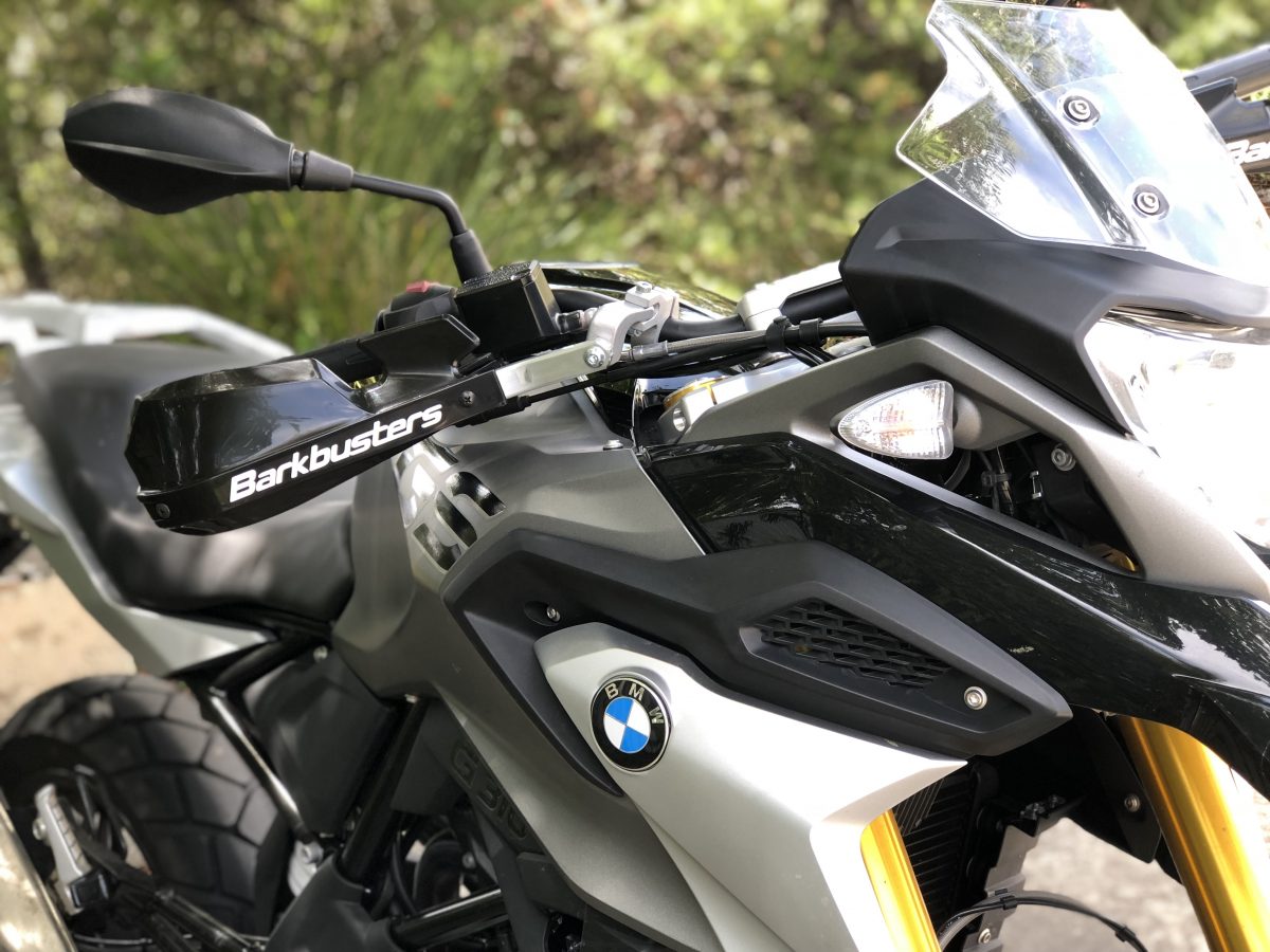 BARKBUSTERS Handguard Hardware Kit (Code: BHG-069)  fitted to BMW G310GS 2017 with VPS Guards (Code: VPS-003) sold separately