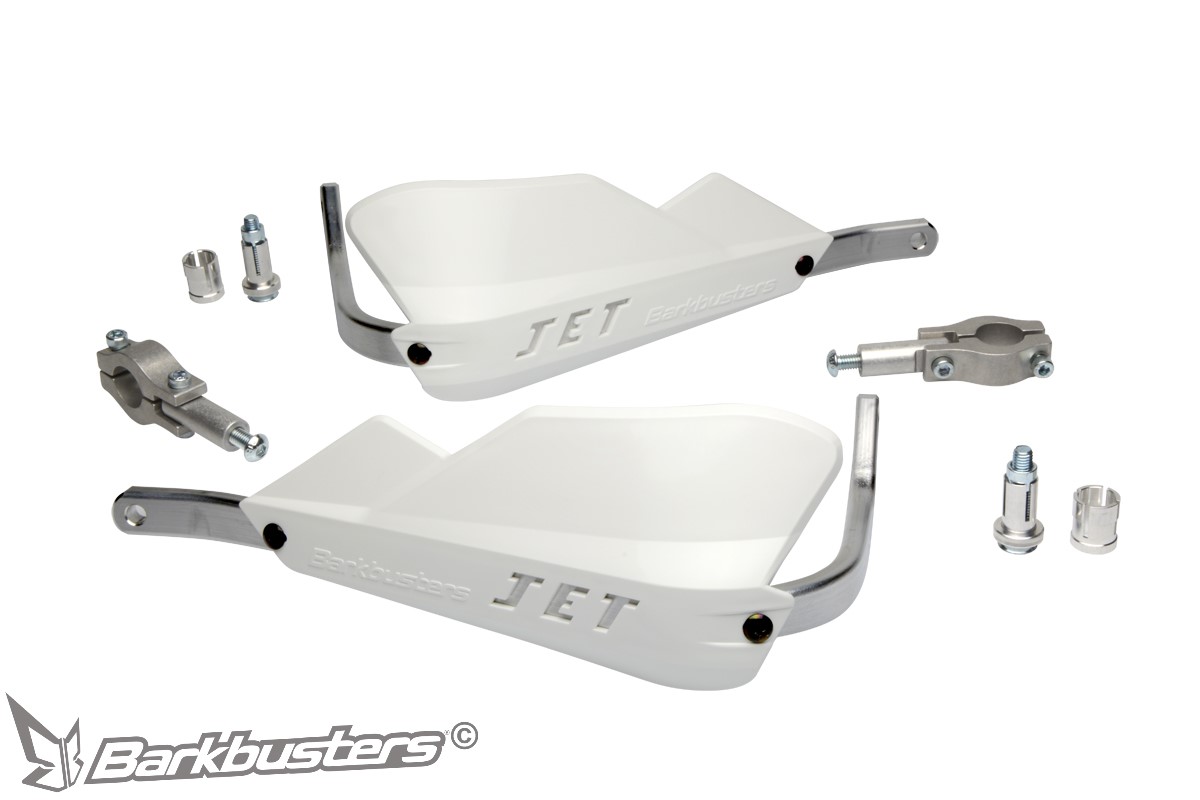 BARKBUSTERS JET Handguard - Straight 22mm (Code: JET-001) - WHITE