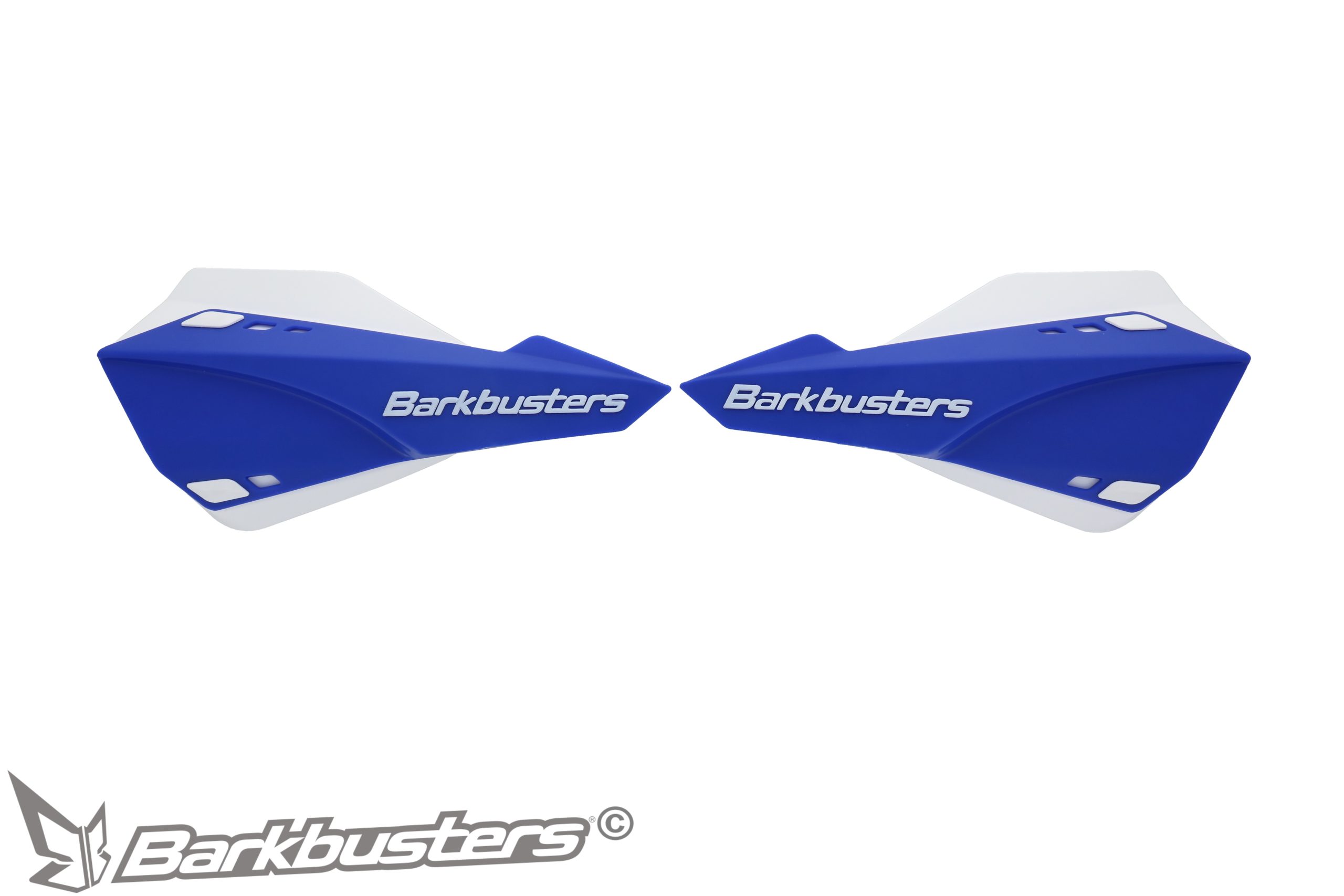 BARKBUSTERS SABRE Guards - Blue with White Deflectors (Code: SAB-1BU-WH)