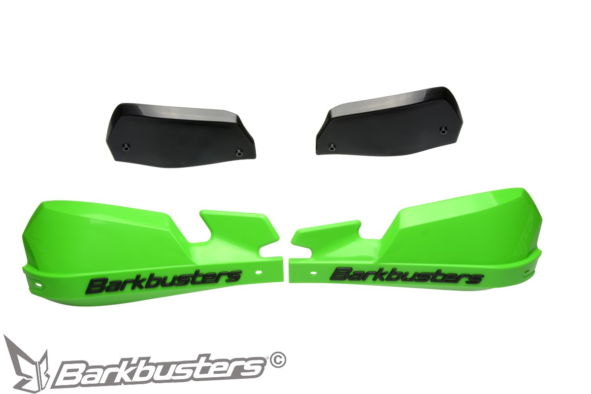 BARKBUSTERS VPS Guards (Code: VPS-003) - GREEN (supplied with BLACK wind deflectors)