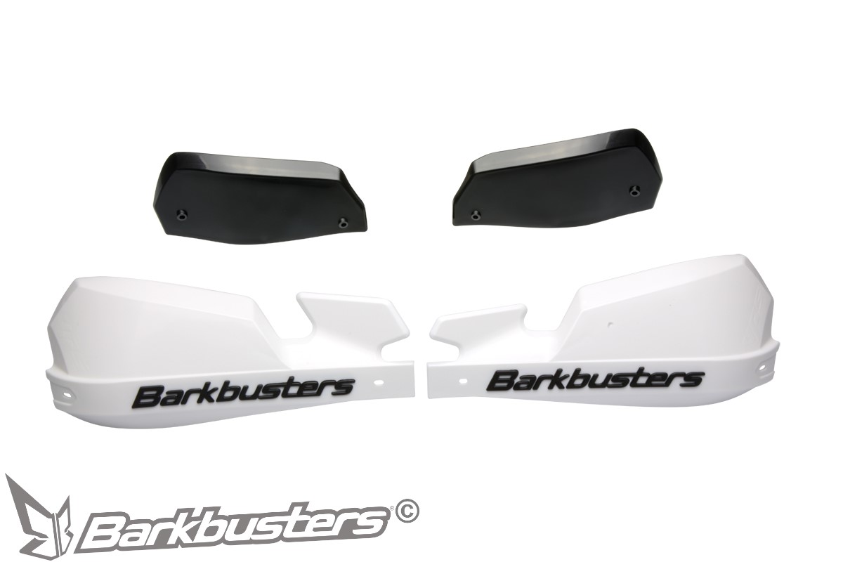 BARKBUSTERS VPS Guards (Code: VPS-003) - WHITE (supplied with BLACK wind deflectors)