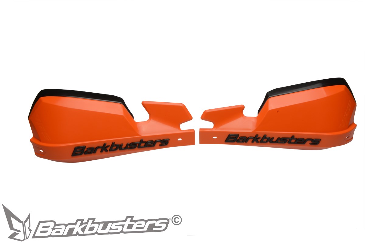 BARKBUSTERS VPS Guards (Code: VPS-003) - ORANGE shown with wind deflectors fitted in low position