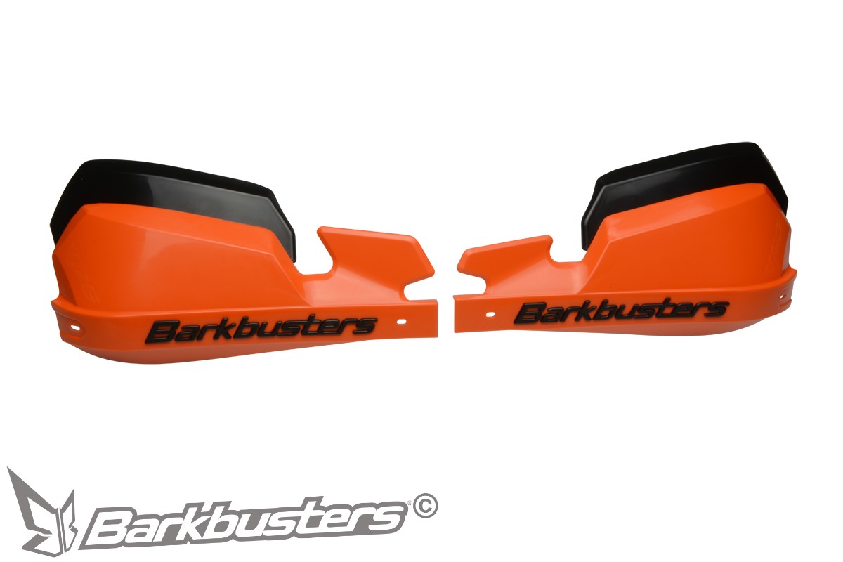 BARKBUSTERS VPS Guards (Code: VPS-003) - ORANGE shown with wind deflectors fitted in high position