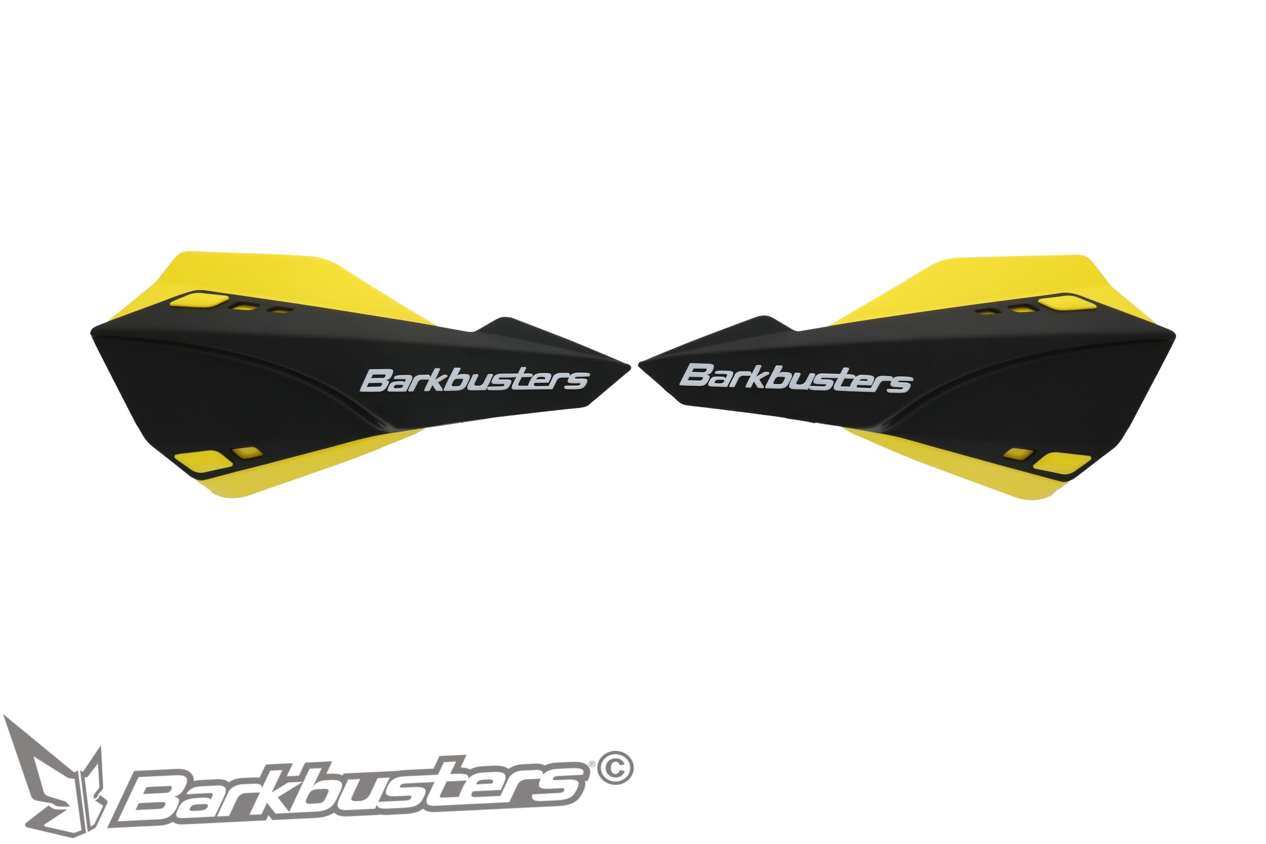 BARKBUSTERS SABRE Guards - Black with Yellow Deflectors (Code: SAB-1BK-YE)