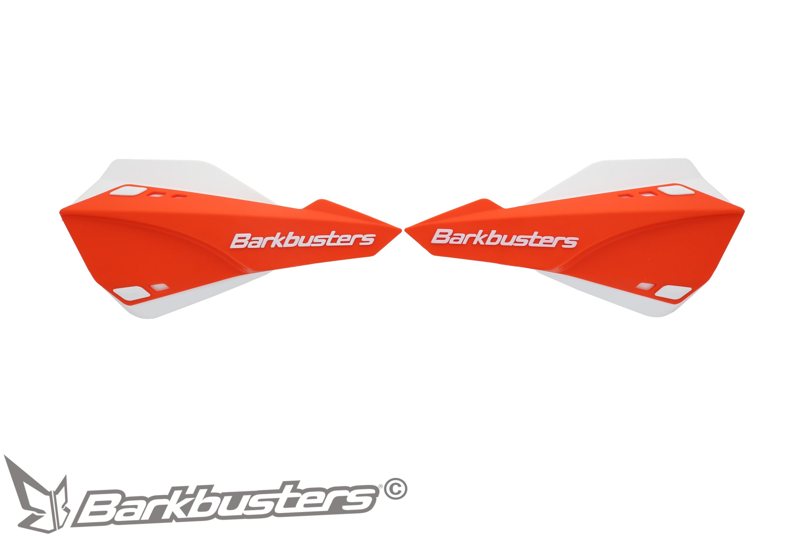BARKBUSTERS SABRE Guards - Orange with White Deflectors (Code: SAB-1OR-WH)