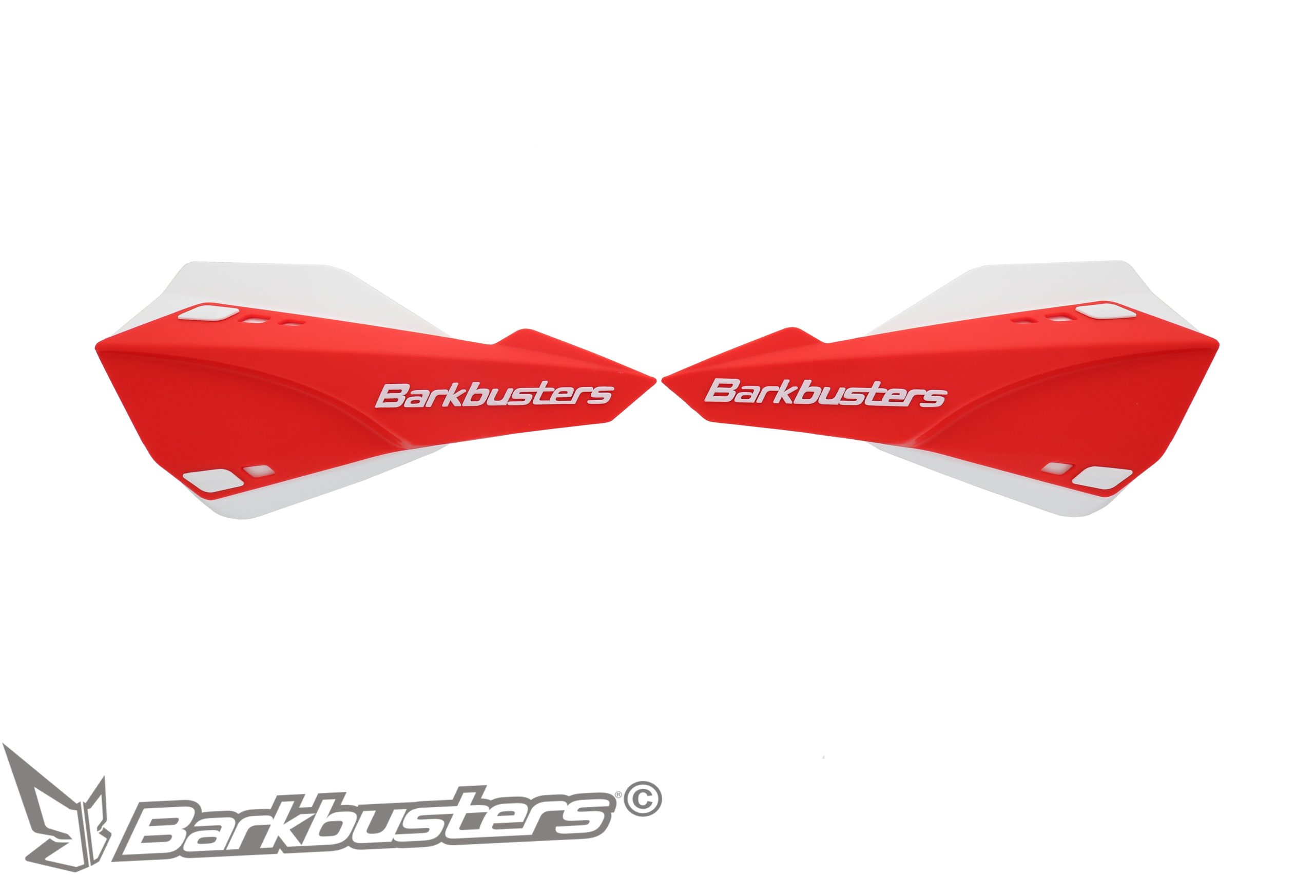 BARKBUSTERS SABRE Guards - Red with White Deflectors (Code: SAB-1RD-WH)